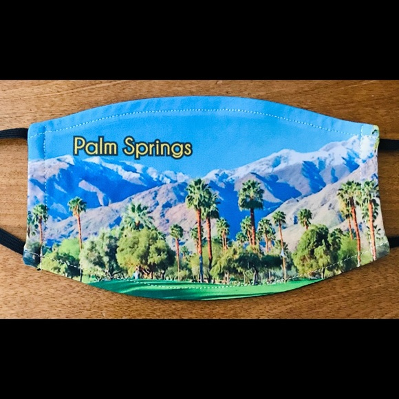 Beautiful New PALM SPRINGS Adult FACE MASK O/S - Picture 1 of 15